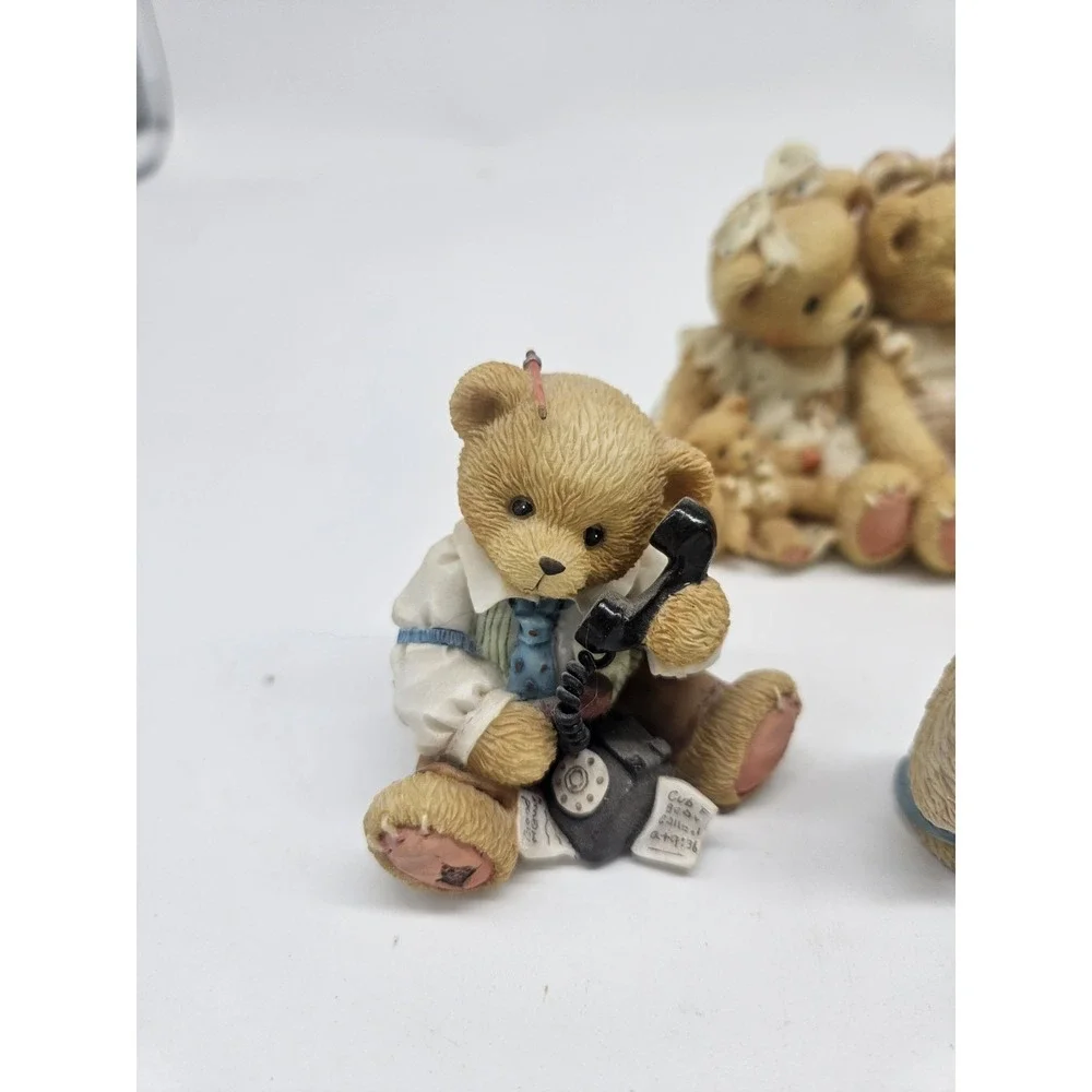 Lot Of 5 Vintage Cherished Teddies Bear Figurines